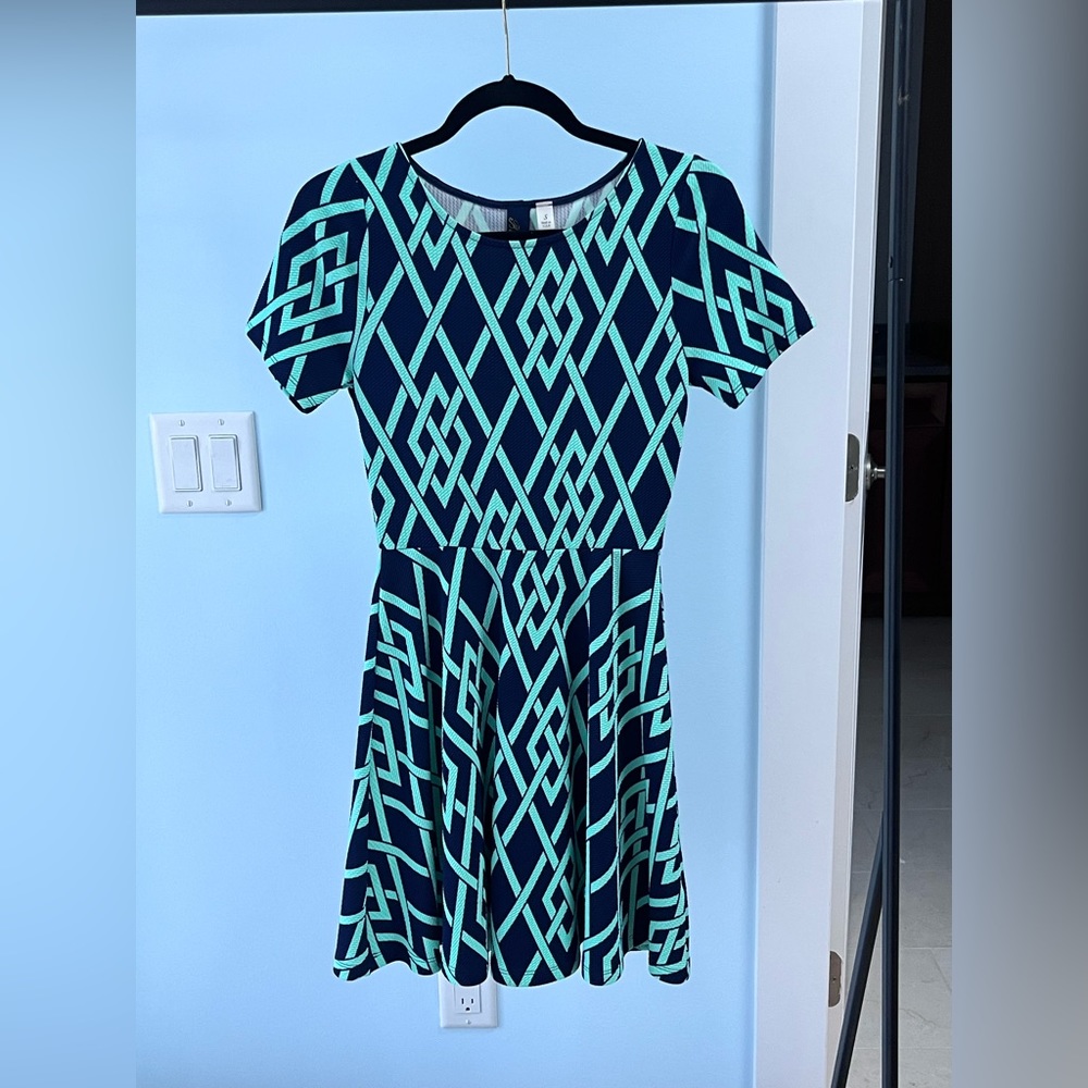 Cute blue and green dress